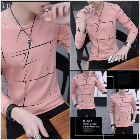 Fancy Cotton Jersey Full Sleeves T Shirt For Men